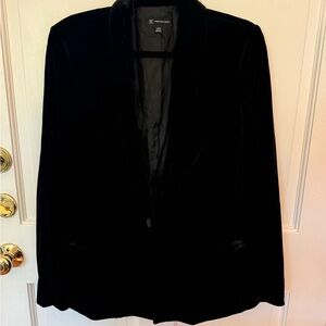 INC International Concepts Midnight Velvet Jacket